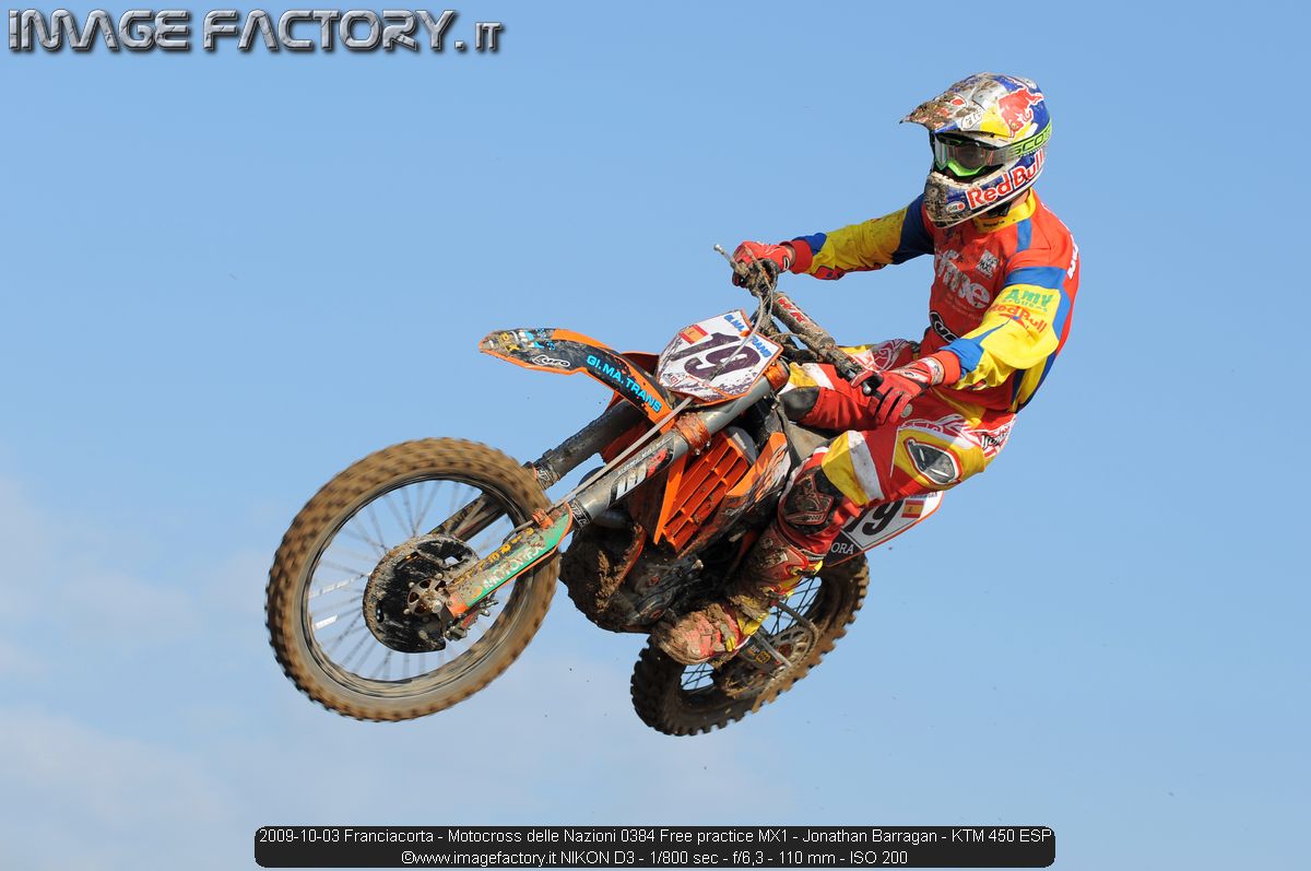 2009-10-03 Franciacorta - Motocross delle Nazioni 0384 Free practice MX1 - Jonathan Barragan - KTM 450 ESP
